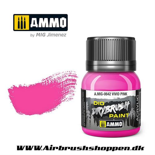 AMIG 642 DRYBRUSH Vivid Pink  40 ml. AMIG0642